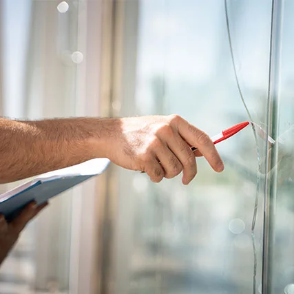broken glass repair in Wellington, FL